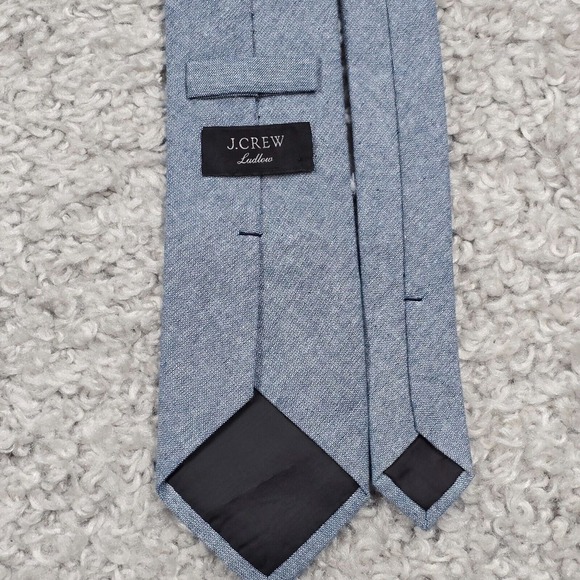 J Crew Ludlow Neck Tie Mens Blue‎ Micro Dots Preppy Business - Picture 2 of 6